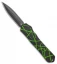 Heretic Knives Manticore-X D/E OTF Black w/ Green Splash (3.75" DLC)