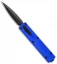 D Rocket Designs Zulu Spear D/A OTF Automatic Knife Blue (2.8" Black)