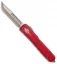 Microtech Ultratech Hellhound Tanto OTF Knife Red G-10 (3.4" Bronze SW)