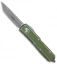 Microtech UTX-85 T/E OTF Automatic Knife Distressed OD Green (3.125" Stonewash)