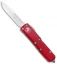 Microtech UTX-85 S/E OTF Automatic Knife Red (3.125" Satin) 231-4RD