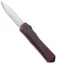 Heretic Knives Manticore-X  Plain/Serrated OTF Knife Battleworn Red (3.75" SW)