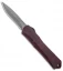 Heretic Knives Manticore-S Recurve OTF Red (2.63" Stonewash)