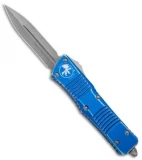Microtech Combat Troodon D/E OTF Automatic Blue Distressed (3.8" Apocalyptic)