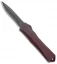 Heretic Knives Manticore-S Recurve OTF Knife Breakthrough Red (2.63" Black DLC)