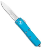 Microtech UTX-85 S/E OTF Automatic Knife Turquoise (3.125" Satin Serr)