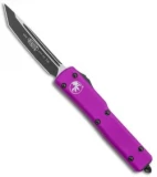 Microtech UTX-70 Tanto OTF Automatic Knife Violet (2.4" Black)