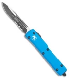 Microtech UTX-70 S/E OTF Automatic Knife Blue (2.4" Black Serr) 148-2 BL