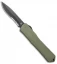 Heretic Knives Manticore-X Recurve OTF OD Green (3.75" Black DLC Serr)