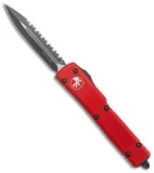 Microtech UTX-70 Dagger OTF Automatic Knife Red  CC (2.4" Serr) 147-3 RD