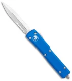 Microtech UTX-70 D/A OTF D/E Automatic Knife Blue (2.4" Stonewash Serr)
