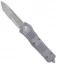 Microtech Combat Troodon T/E Automatic OTF Knife Gray (3.8" Stonewash Serr)