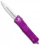 Microtech Combat Troodon D/E OTF Automatic Knife Violet (3.8" Satin)