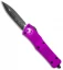 Microtech Combat Troodon OTF D/E Dagger Knife Violet (3.8" Black Plain)