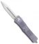Microtech Combat Troodon OTF Knife D/E Dagger Gray (3.8" Stonewash Full Serr)