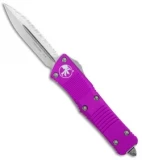 Microtech Troodon D/E OTF Automatic Knife Violet (3" Stonewash Full Serr)