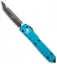 Microtech Ultratech T/E OTF Automatic Knife Turquoise CC (3.4" Black)