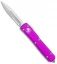 Microtech Ultratech Dagger OTF Automatic Knife Violet CC (3.4" Stonewash Serr)