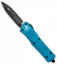 Microtech Combat Troodon D/E OTF Automatic Knife Turquoise (3.8" Black)