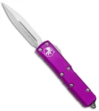 Microtech UTX-85 D/E OTF Automatic Knife Violet (3.125" Stonewash) 232-10VI