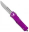 Microtech Troodon S/E OTF Automatic Knife Violet (3" Stonewash Serr) 139-11VI