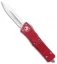 Microtech Troodon D/E OTF Automatic Knife Red (3" Satin Serr) 138-5RD