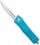 Microtech Troodon D/E OTF Automatic Knife Turquoise (3" Satin) 138-4TQ