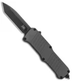 HK Mini Incursion OTF Automatic Tanto Knife Gray Aluminum ( 3" Black) 54042