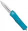 Microtech Troodon D/E OTF Automatic Knife Turquoise (3" Stonewash)
