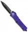 Microtech Combat Troodon D/E OTF Automatic Knife Purple (3.8" Black) 142-1PU