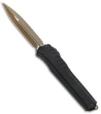 Microtech Cypher MK7 D/E OTF Automatic Knife Black (4" Tan) 242M-1TNBK