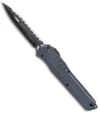 Microtech Cypher MK7 D/E OTF Automatic Knife Gray (4" Black Serr) 241M-3GY