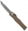 Microtech Halo VI Tanto OTF Automatic Knife Tan (4.4" Stonewash) 250-10TA