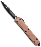 Microtech Copper Top Ultratech D/E OTF Automatic Knife (3.4" Black Serr)