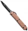 Microtech Copper Top Ultratech D/E OTF Automatic Knife (3.4" Black Serr)