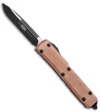 Microtech Copper Top Ultratech S/E OTF Automatic Knife (3.4" Black)