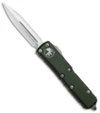 Microtech UTX-85 D/E OTF Automatic Knife OD Green (3.125" Satin Full Serr)