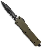 Microtech Combat Troodon D/E OTF Automatic OD Green G-10 (3.8" Black Serr)