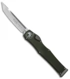 Microtech Halo VI Tanto OTF Automatic Knife OD Green (4.4" Satin Serr) 250-5 OD
