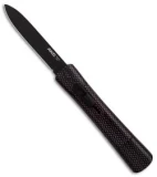 AKC Concord OTF Automatic Knife Full Sim Carbon Fiber (3.25" Black Flat)