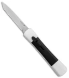 AKC Concord Tanto OTF Automatic Knife White/Black (3.25" Satin)