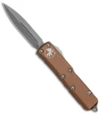 Microtech UTX-85 D/E OTF Automatic Knife Tan (3.125" Apocalyptic) 232-10APTA