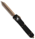 Microtech Spartan Ultratech OTF Automatic Knife Black (3.4" Bronze) 223-13