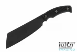 J. Hoffman Armagh Paring Knife - Dyed Oak vs RMJ Tactical Da Choppa - Black Cerakote - Black G-10
