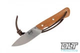 Smith & Sons Brave - Natural Micarta - Stonewashed vs Hogue EX-F03 Clip Point - Tumbled Blade