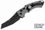 Hogue SIG Sauer EX-A05 Tactical Wharncliffe - Grey Aluminum - Black G-10 Inlay - Black Blade