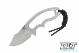 Hogue HK Fray Tanto - Black & Red Rubber - Black Blade vs Hogue EX-F03 Clip Point - Tumbled Blade