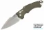 Hogue EX-A05 4" Spear Point - OD Green Aluminum - Tumbled Blade