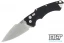 Hogue EX-A05 4" Spear Point - Black Aluminum - Tumbled Blade