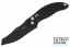 Hogue EX-A04 Wharncliffe - Black Aluminum - Black Blade